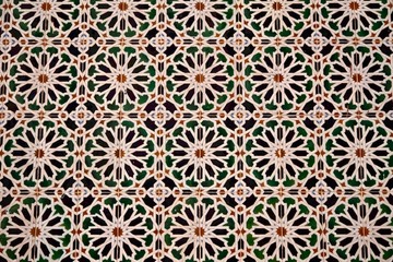 stained glass mosaic design repeats of colorful decorative shapes and floral pattern 9