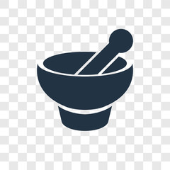 Mortar vector icon isolated on transparent background, Mortar transparency logo design