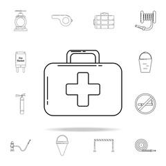 first aid bag icon. Fireman icons universal set for web and mobile