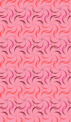 modern pink and red gradients curved line interlocking arcs and lines pattern tile for creative and elegant surface design, backgrounds, wall art, wallpaper, backdrops, textile, fabric and templates. 