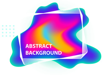 Composition of gradient color geometric shape. Template banner,