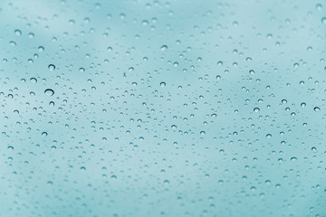 Rain drops on window glasses surface