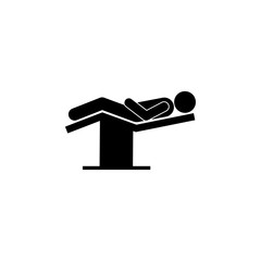 man, position icon. Element of patient position icon for mobile concept and web apps. Pictogram man, position icon can be used for web and mobile