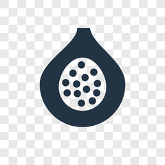 Fig vector icon isolated on transparent background, Fig transparency logo design