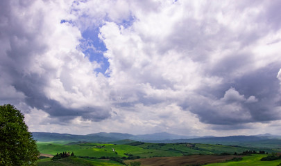 Tuscany Valley Storm Clouds