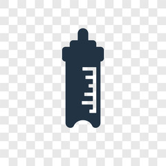 Feeding Bottle vector icon isolated on transparent background, Feeding Bottle transparency logo design