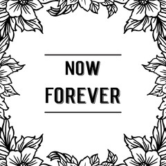 Spring floral frame for your design card vector