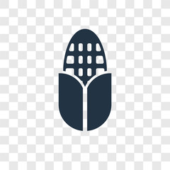 Corn vector icon isolated on transparent background, Corn transparency logo design