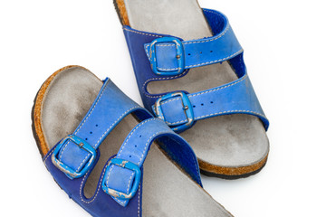 Blaue Sandalen