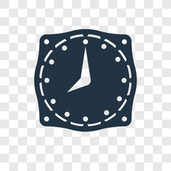 Time vector icon isolated on transparent background, Time transparency logo design