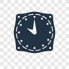 Time vector icon isolated on transparent background, Time transparency logo design