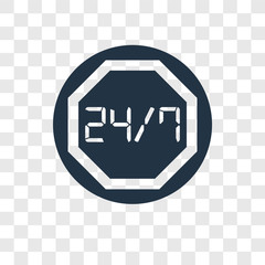 Time vector icon isolated on transparent background, Time transparency logo design