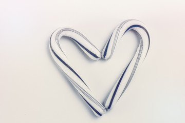 black and white heart