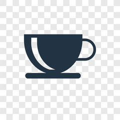Cup vector icon isolated on transparent background, Cup transparency logo design