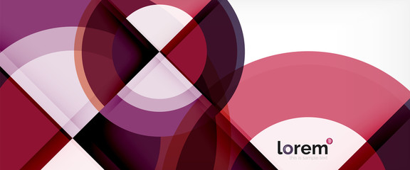 Obraz premium Circle abstract background, geometric modern design template