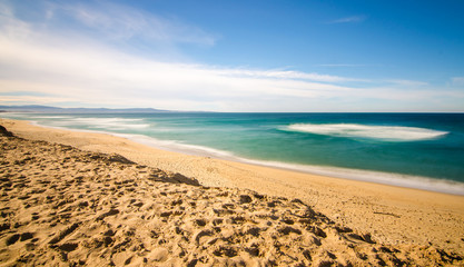 Fototapeta na wymiar Beautiful Pacific Ocean Beach Vista