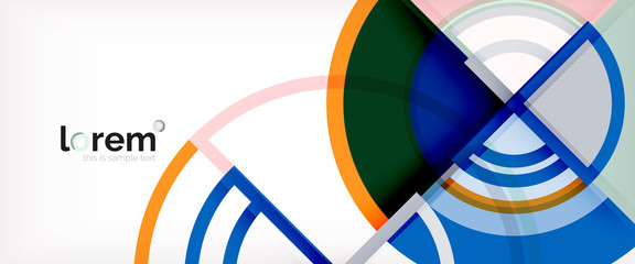 Obraz premium Vector abstract colorful circles background