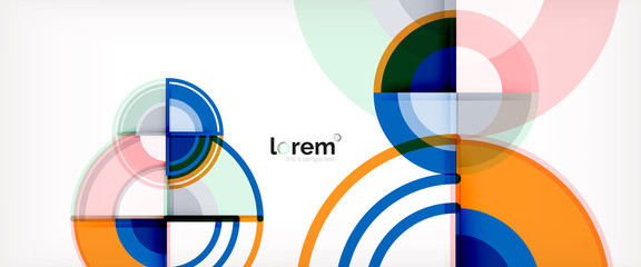 Obraz premium Vector abstract colorful circles background