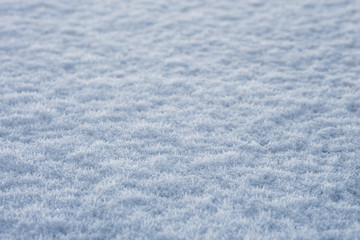 background with blue snow close up