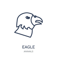 Eagle icon. Eagle linear symbol design from Animals collection.