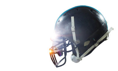 Fototapeta premium Rugby helmet on white