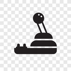 Joystick vector icon isolated on transparent background, Joystick transparency logo design
