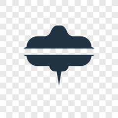 Spinning top toy vector icon isolated on transparent background, Spinning top toy transparency logo design