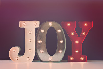 Joy Marquee Sign