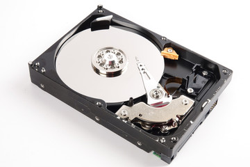 Hard disk drive (HDD) isolated on white. - 233120742