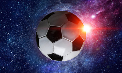 Naklejka premium Soccer game concept