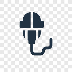 Mouse vector icon isolated on transparent background, Mouse transparency logo design