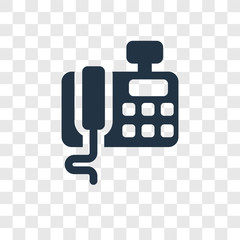 Telephone vector icon isolated on transparent background, Telephone transparency logo design