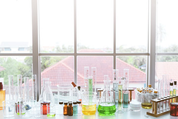 Scientists working in the laboratory