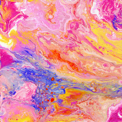 Pink and Yellow Abstract