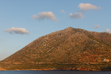 mountain landscapes of Crete, Greece. Sea, lakes, flowers and forests-the natural wealth of the...