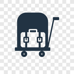 Bellhop vector icon isolated on transparent background, Bellhop transparency logo design