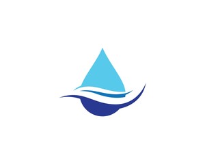 Water drop logo template illustration