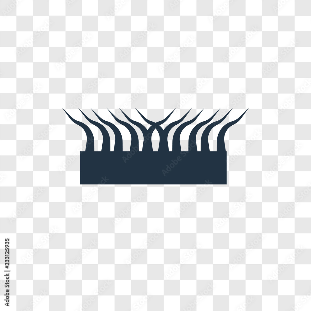Canvas Prints grass vector icon isolated on transparent background, grass transparency logo design