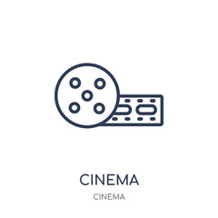 Cinema icon. Cinema linear symbol design from Cinema collection.
