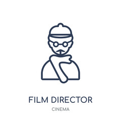 Film director icon. Film director linear symbol design from Cinema collection.