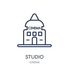 studio icon. studio linear symbol design from Cinema collection.