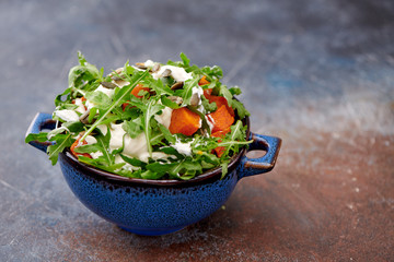 pumpkins on dark wooden background