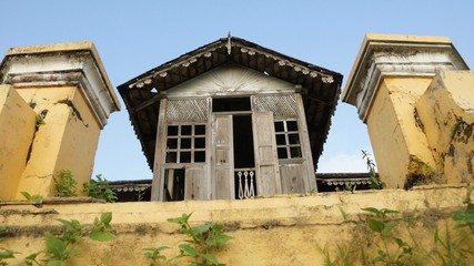Old abandoned traditional malay house in Kuala Kangsar