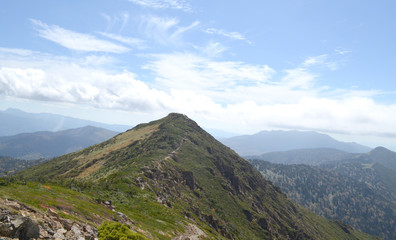 Fototapeta premium 至仏山から見る小至仏山
