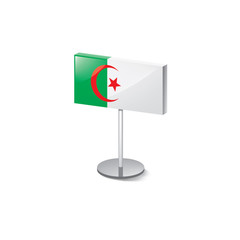Algeria flag, vector illustration on a white background