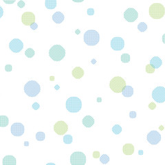 Pattern swatch, polka dots of grid (Blue).