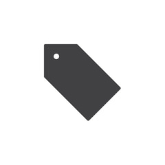 Price tag vector icon. filled flat sign for mobile concept and web design. Bookmark label simple solid icon. Symbol, logo illustration. Pixel perfect vector graphics