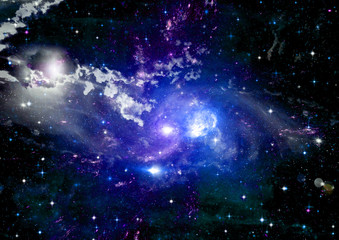 galaxy in a free space