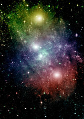 galaxy in a free space