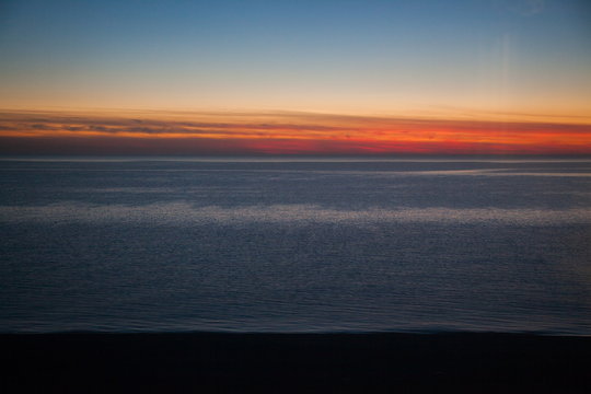 sunset, sea, sun © Ilya